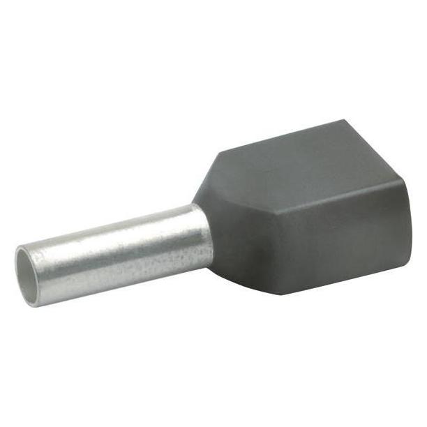 Klauke 87212 Isolierte Zwillingsaderendhülsen, 2 x 1 (87212)