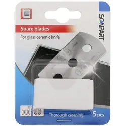 Scanpart, Cutter, Ersatzklingen f?r Glaskeramik-Schaber, 5 St?ck (Ersatzklinge)