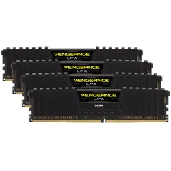 Corsair Vengeance LPX (4 x 8GB, 2666 MHz, DDR4-RAM, DIMM), RAM, Schwarz