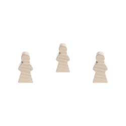 Halmakegel.com Frau - 14x30x8mm - natur 255918
