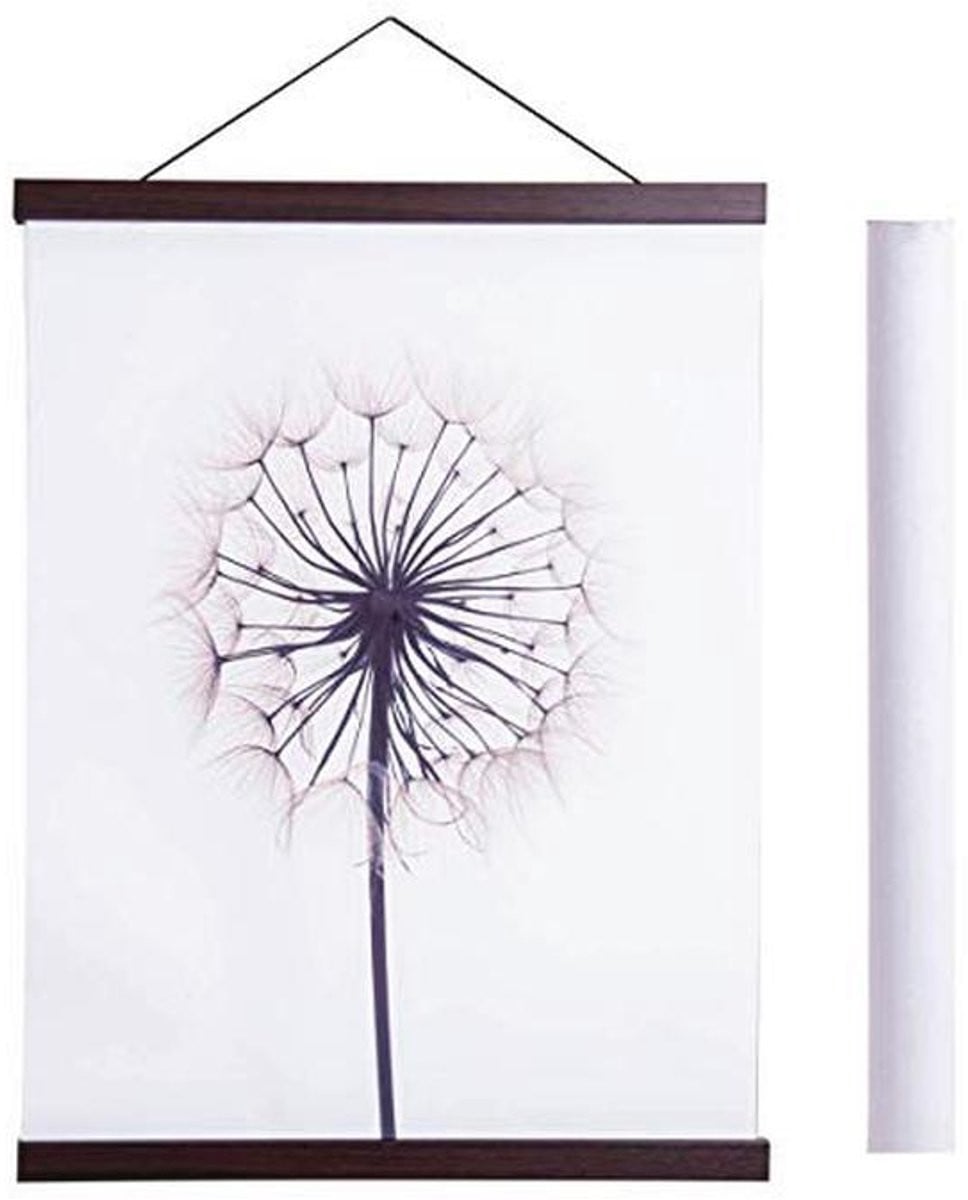 Magnetische Poster Hanger Frame Licht Hout voor Foto en Canvas Kunst