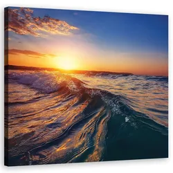 WANDBILD meereswelle landschaft
