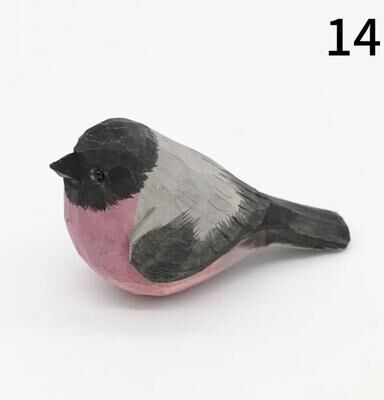 Uplift Treasures Handmade Wooden Bird Figurine Cute Carved Mini Decor 14
