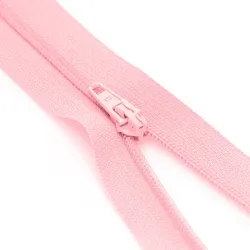 buttinette Standard-Reißverschluss, rosa, nicht teilbar