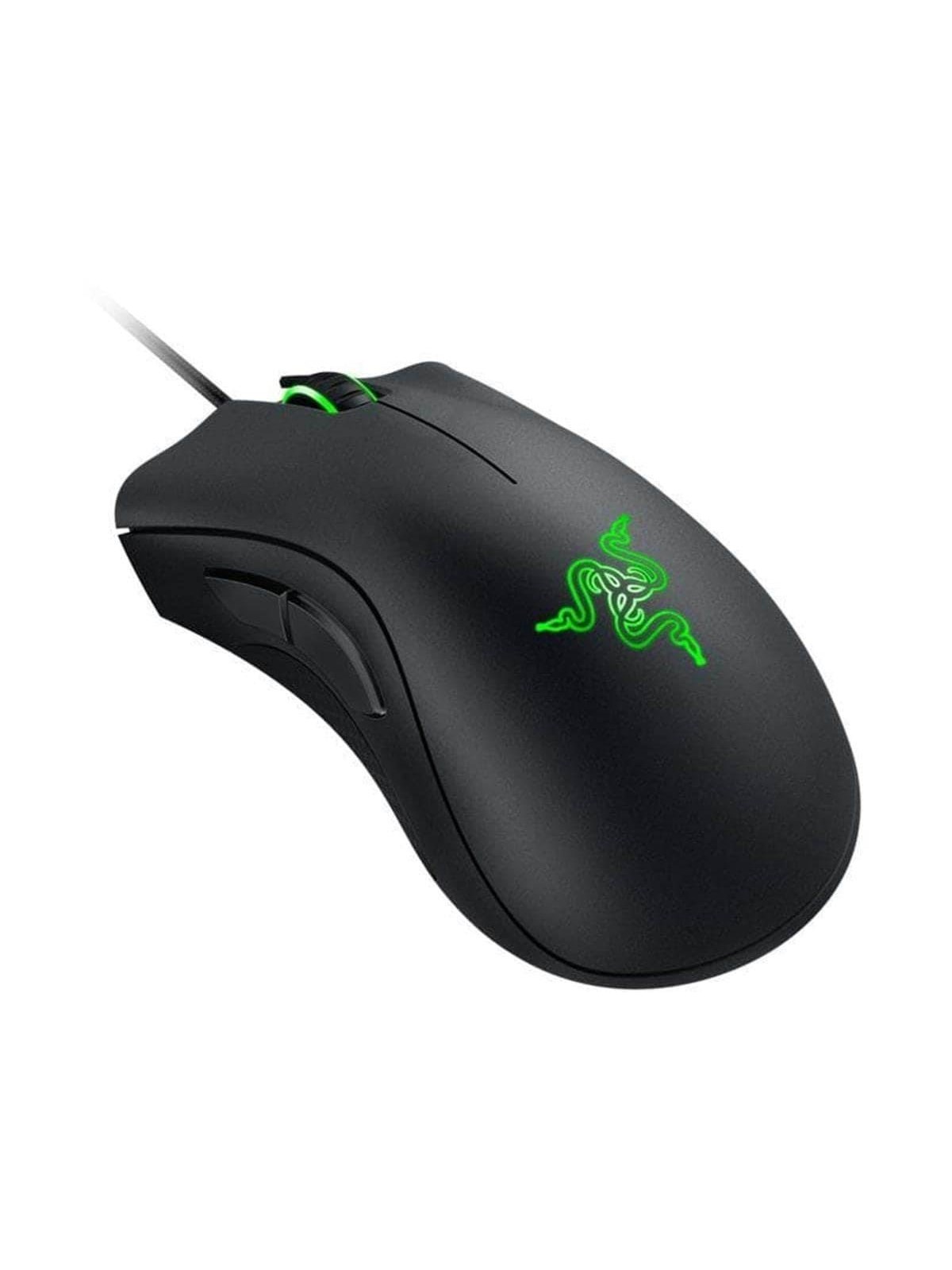Razer DeathAdder Essential - Black - Gaming Maus (Schwarz mit grünes Licht)