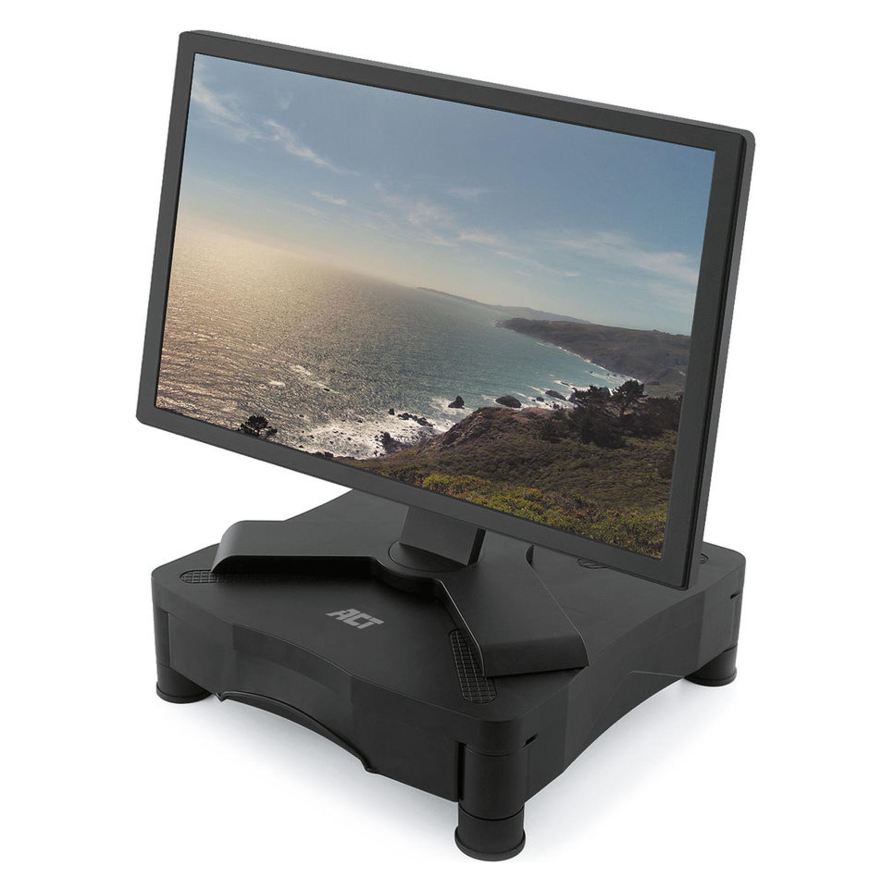 ACT Monitor stand with one drawer, adjustable height (AC8200)