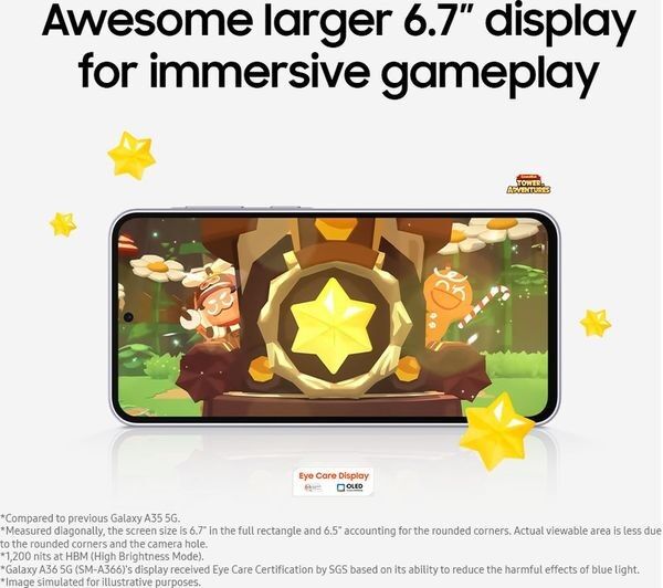 SAMSUNG Galaxy A36 5G 256GB - Awesome Lavender