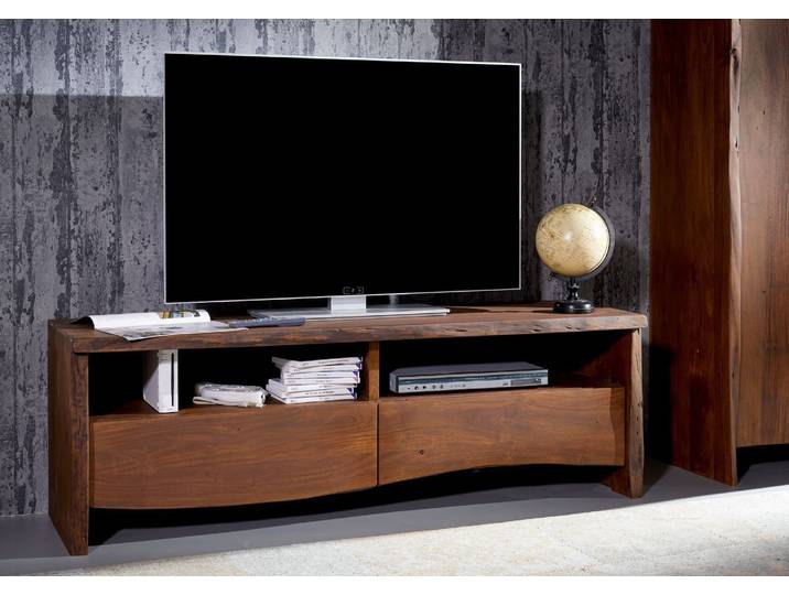 TV-Board Akazie 151x45x50 braun lackiert PURE ACACIA #208
