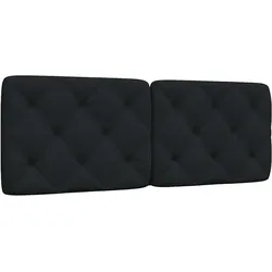 vidaXL Kopfteil-Kissen Schwarz 120 cm Stoff