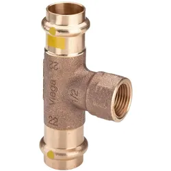 Viega, Rohrverbindungstechnik, Profipress G T-stykke 22 x 12" x 22 mm rødgods (T-Verbindung)