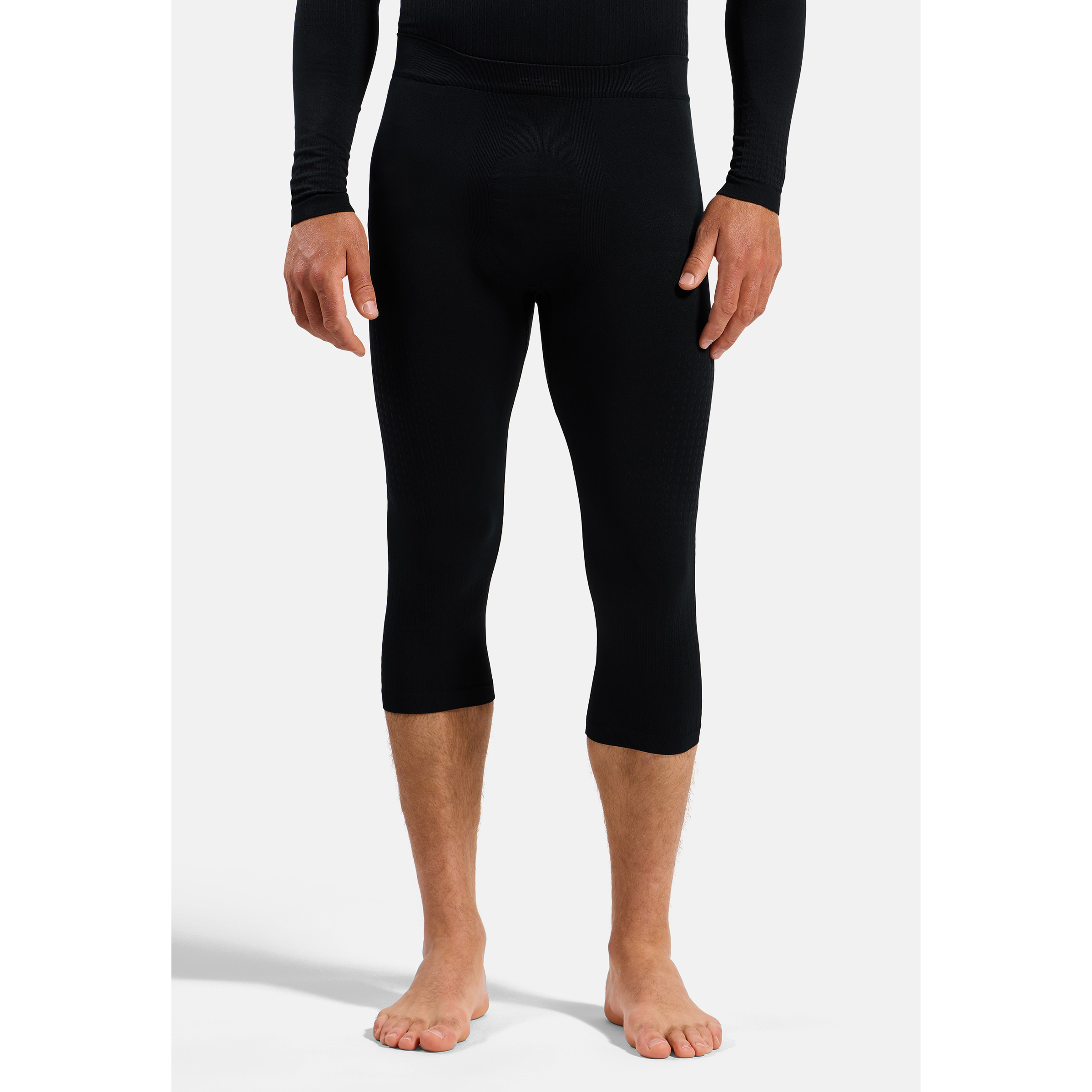 Odlo Performance Warm 3/4 Hose Herren 3/4 Unterhose schwarz Größe XL Elastisch