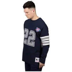 Mitchell & Ness, Herren, Fussballtrikot, Langarmtrikot nfl Dallas Cowboys Emmitt Smith (M), Blau