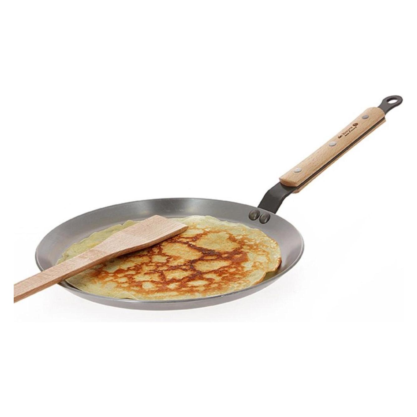 de Buyer Mineral B Bois Crêpe Pfanne (Crêpe Pfanne, Edelstahl, 24 x 9.90 cm) (5715.24)