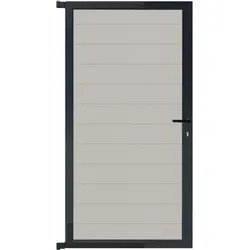 T&J  MAX-Tor-Komplettset  90  x  173  cm,  Füllung  beige,  Rahmen  anthrazit