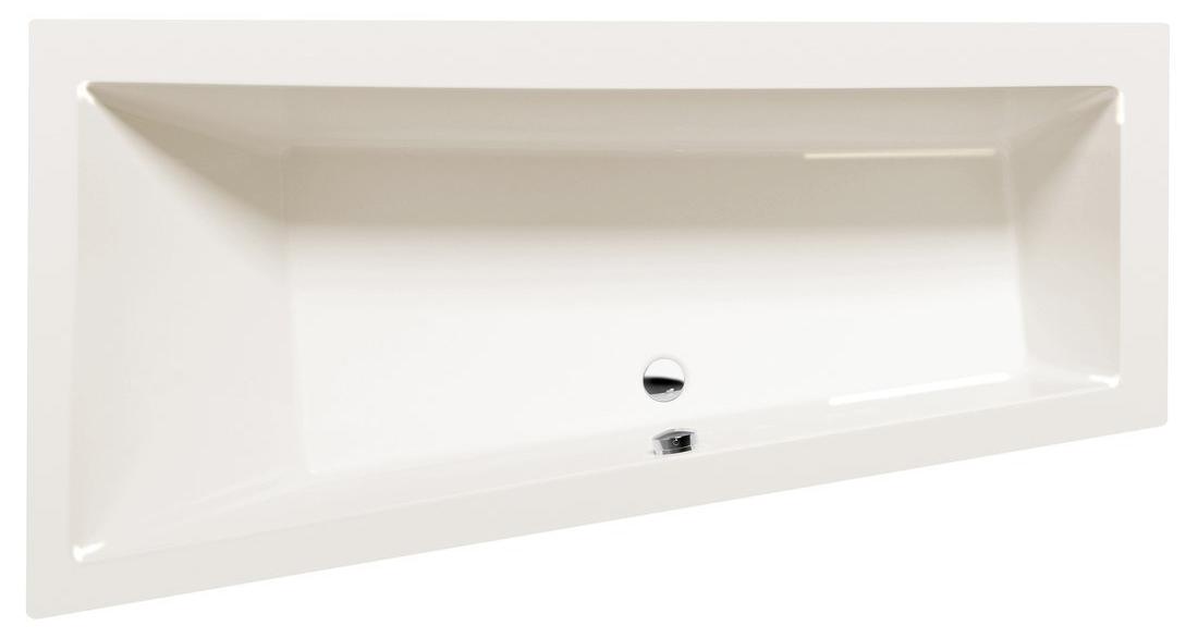 Polysan ANDRA L asymmetrische Badewanne 170x90x45cm, links, ivory