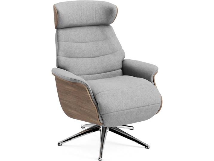 Komfortabler Relaxsessel Cam Stoff Matino - 13 Natural neigbar B 83 cm T 88 cm H 113 cm - Farbe: Matino - 1030 Natural - Möbel Konfigurator: