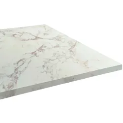 Restootab - Tischplatte 70x70 Dekor Marmor olympo