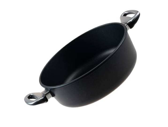 Pfannen Harecker Kochtopf/Bratentopf 28 cm Ø robuster Aluguss PFOA-freie Antihaftbeschichtung geeignet für alle Herdarten inkl. Induktion backofenfest bis 240 °C Made in Germany