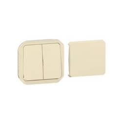 Legrand Einsatz Doppel-Wechselschalter Plexo Beige 069809L 1 St.