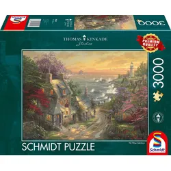 Schmidt Spiele Thomas Kinkade Dörfchen am Leuchtturm Puzzle 3000 Teile