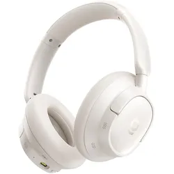 Baseus Bass BH1 NC Wirel ANC Headph Wh (ANC, 80 h, Kabellos), Kopfhörer, Weiss