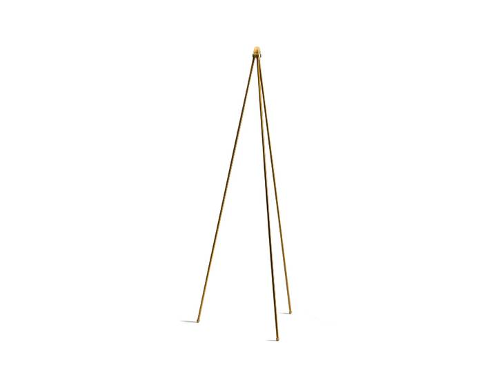 Northern Oslo Wood vloerlamp voet goud