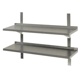 KBS Gastrotechnik Wandbord 2 Böden mit Aufkantung B 100cm x T 30cm