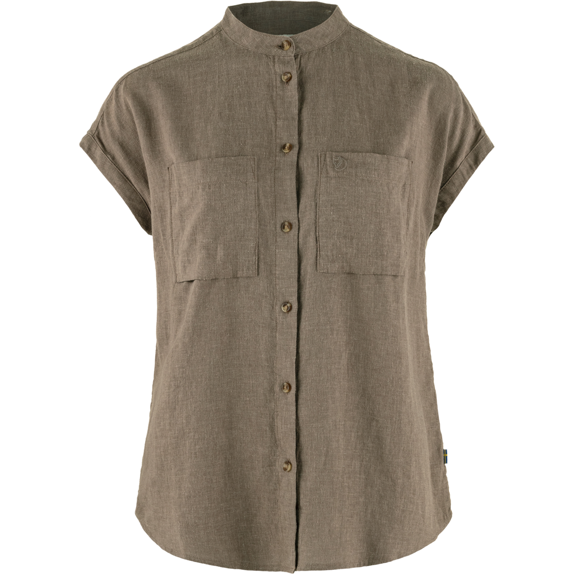 Fjällräven Övik Hemp Damen Blusen oliv Größe XL Camping Hautfreundlich Lyocell (Tencel)