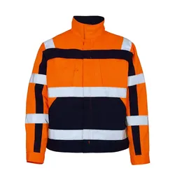 Arbeitsjacke "CAMETA" Safe Compete - S - fluor orange/marine