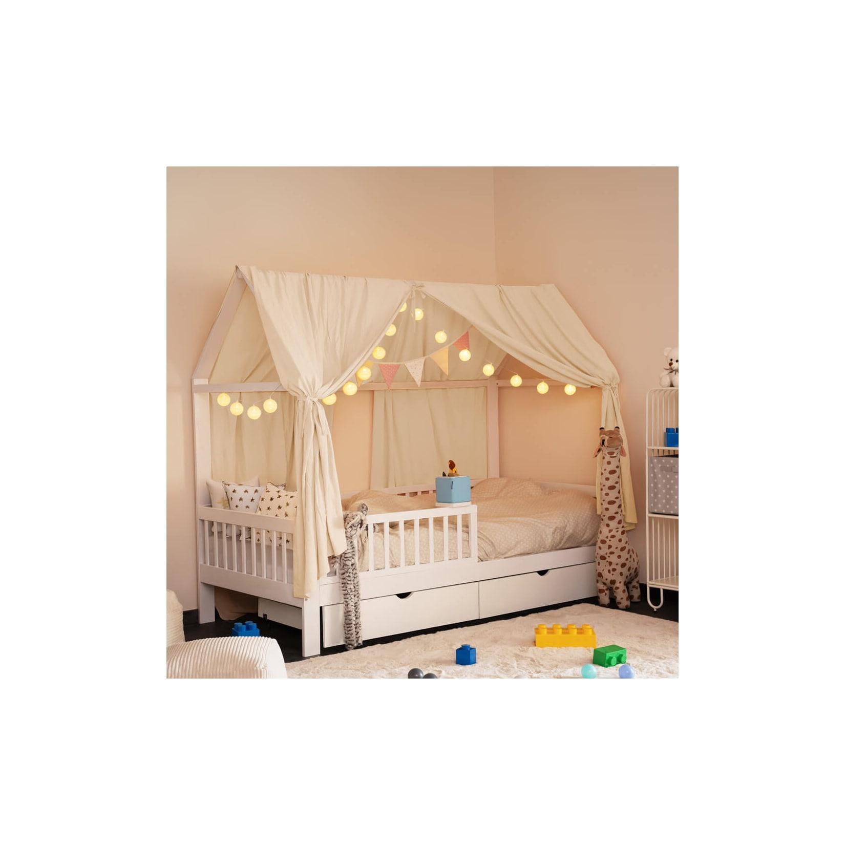 HOME DELUXE Kinderbett Deko Set VELINDO Creme