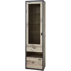 Vitrine HARPER IMPERIA (BHT 56x208x37 cm) - braun - BHT 56x208x37 cm