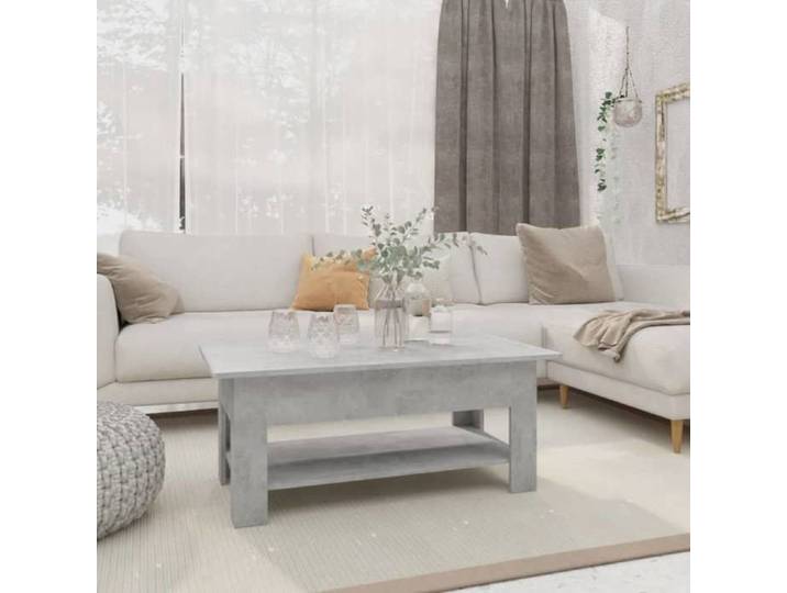 Promo Table de Salon LMT - Table basse Gris béton Table basse gris béton 102x55x42cm - Bois d'ingénierie ABHT 5013064