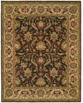 KALATY Traditional Multi-Colored Hand-Knotted Wool Area Rug