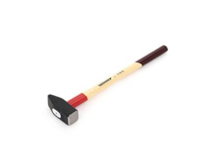 GEDORE Voorhamer 4 kg, met ROTBAND-Plus steelbevestiging, onbreekbaar hickoryhout, 700 mm, gesmede hamerkop