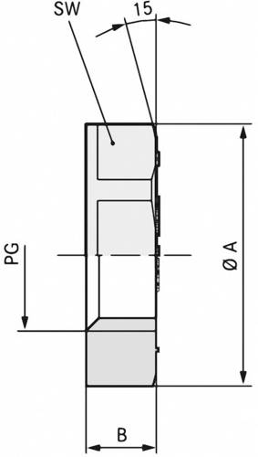 LAPP 53019081 SKINTOP GMP-GL PG 42 RAL 7035 GY Gegenmutter PG42 Polyamid Lichtgrau (RAL 7035) 25St.