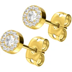Titan Ohrstecker KRISTALLDISC
