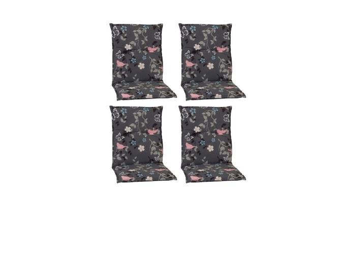 Gardenson Sesselauflage, Grau, Textil, Vogel, Füllung: Schaumstoff, Fleece, 50x6x100 cm, bügelfrei, formstabil, für den Aussenbereich geeignet, wetterfest, mittels Bändern zu befestigen, mittels Gurtband zu befestigen, Gartenmöbel, Gartenkissen & Auflagen, Sesselauflage