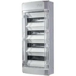 f-tronic 7270008 AP Feuchtraumverteiler IP65, NEPTUN48SQ, 4-reihig, mit Belüftungssystem