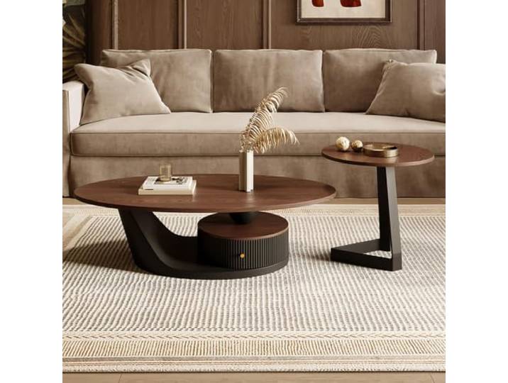 HLDJYLZS Couchtisch aus Massivholz, Wabi-Sabi Vintage Stil für Wohnzimmer Massivholz, Wabi-Sabi Stil, Vintage Design, Französischer Stil, Bauhaus Stil, Kleine Räume, Wohnzimmer