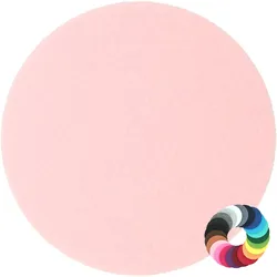 BIASTO - Premium Filz Untersetzer - rund 20cm - Farbe: baby-rosa (HF052). Design Glas-Untersetzer für Getränke, Tisch, Bar, Tasse, Vase