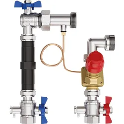 Verteiler-Anschlussset Danfoss AB-PM vertikal, DN 20 (3/4'') IG Anschluss Verteiler DN 25 (1'') AG