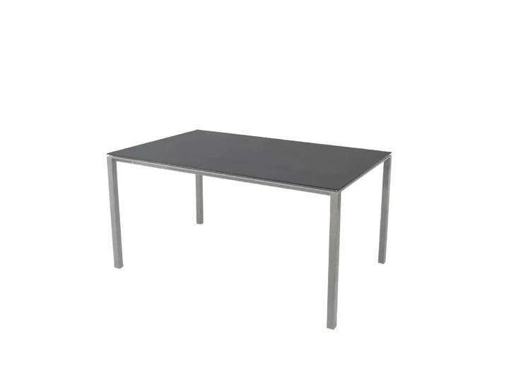 Cane-line Pure Esstisch Nero-Hellgrau 150x90 cm