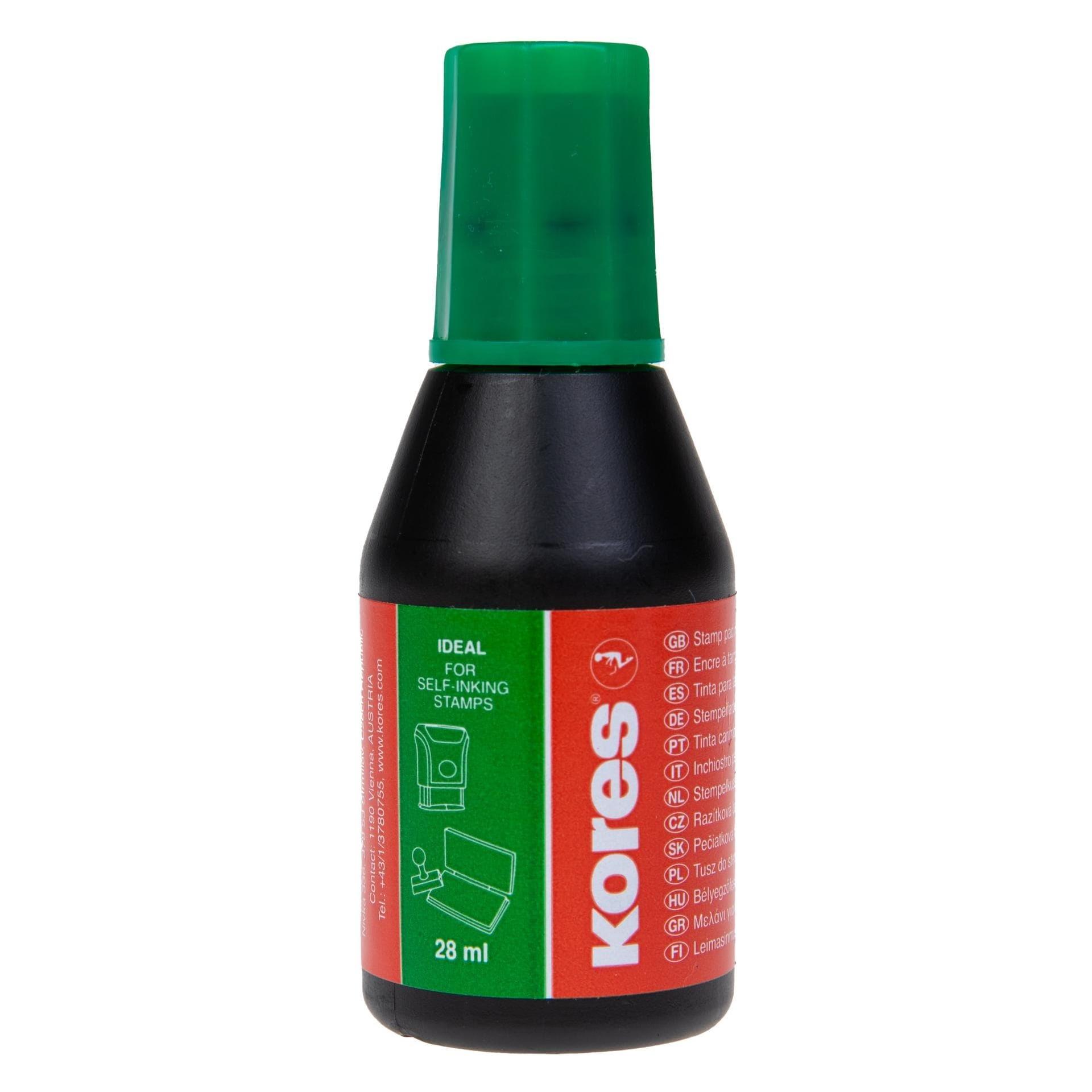 Kores Stempelfarbe 28 ml, Grün (SF71318)