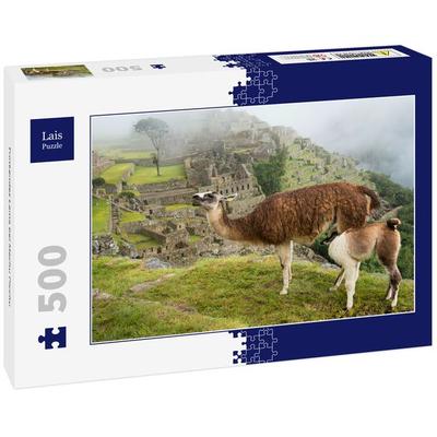 Lais Puzzle Trinkendes Lama bei Machu Picchu 500 Teile