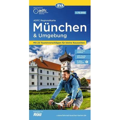 BVA ADFC Regionalkarte München und Umgebung 1:75.000, Sonstige von , KOMPASS Freytag & Berndt, 978-3-96990-252-3