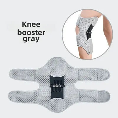 Dual Action Compression Knee Support, Advanced Technology For Joint Comfort & Mobility gray
