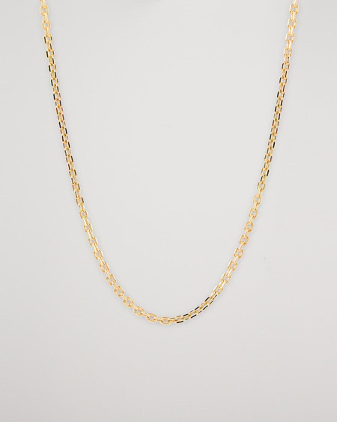 Tom Wood Anker Chain Necklace Gold men L Guld