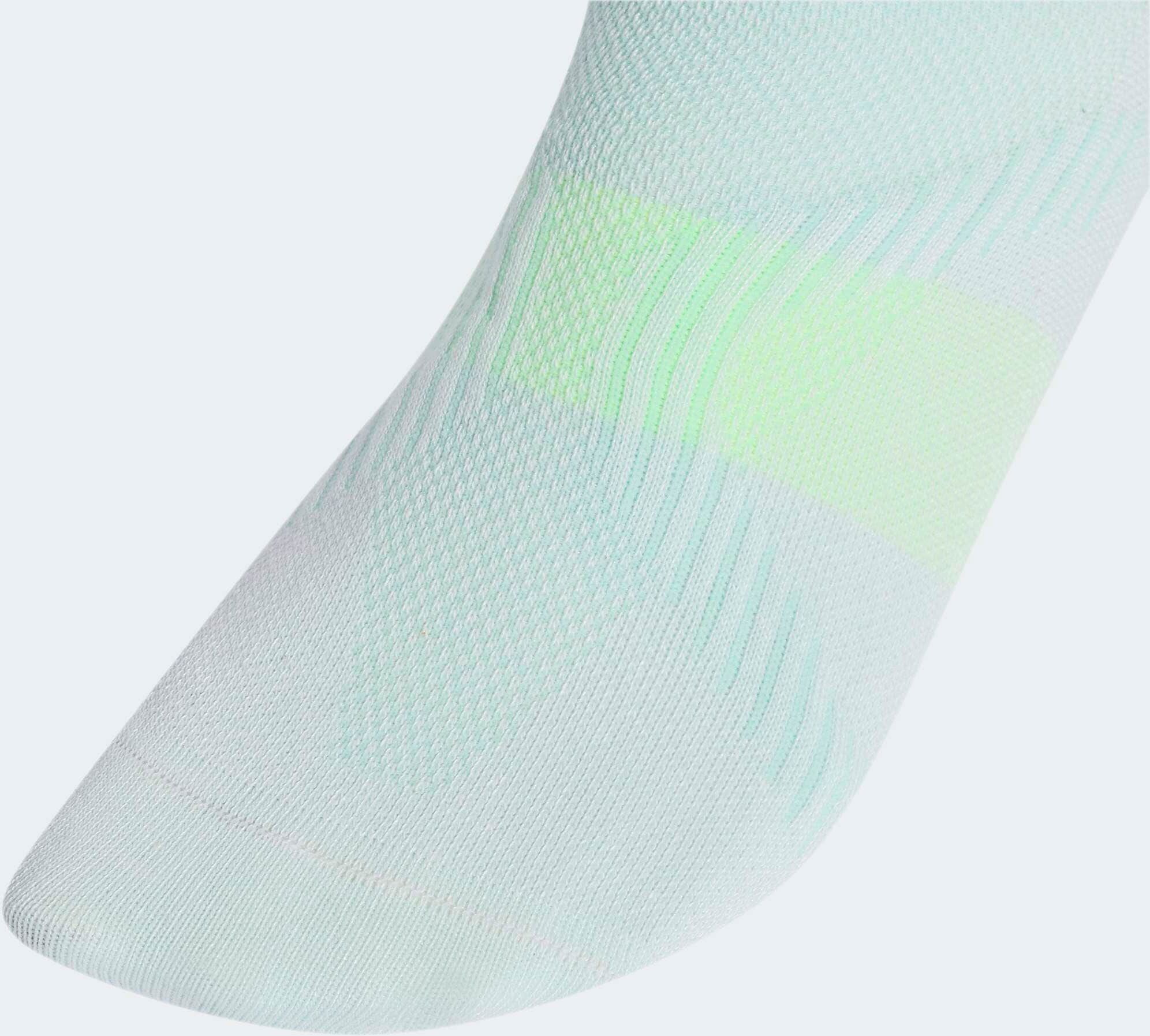 Funktionssocken ADIDAS PERFORMANCE "RUNNING LIGHT ANKLE", Gr. XXL (49/51), Sockengrösse, weiss (frozen lila, clear mint), Obermaterial: 100% Polyamid, Socken Funktionssocken, mit climacool Technologie frozen lila, clear mint XXL (49/51), Sockengrösse