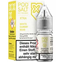 White Gummy Bear NicSalt Liquid by Pod Salt Xtra 10ml / 20mg