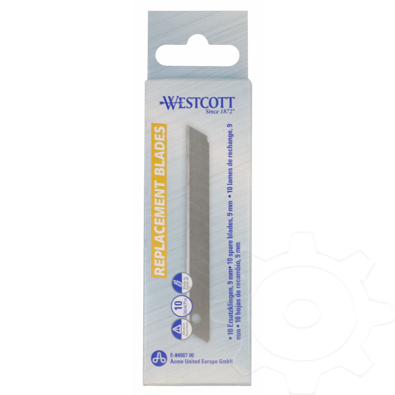 WESTCOTT Ersatzklingen für Cutter, Klinge: 9 mm